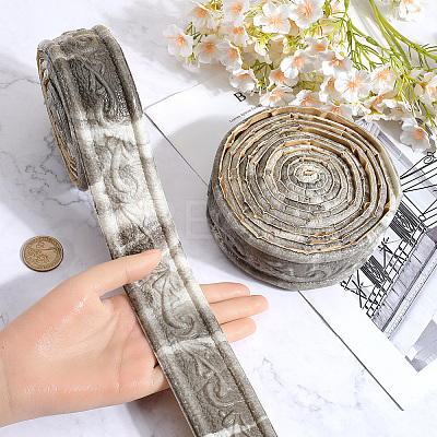 2Pcs Foam 3D Self-Adhesive Waterproof Wallpaper Border DIY-GF0010-19I-1