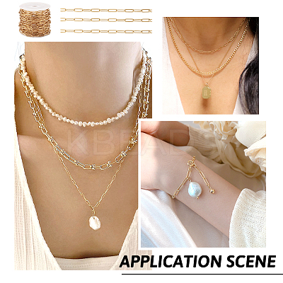 Chain Bracelet Necklace Making Kit CHS-TA0001-46-1