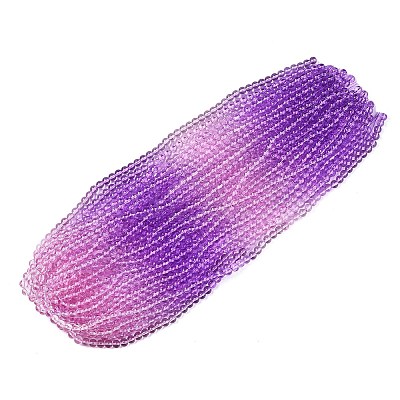 Baking Paint Transparent Glass Beads DGLA-M001-8mm-01-1