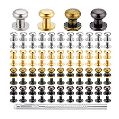 64 Sets 4 Colors Brass Cabinet Drawer Pull Handles KK-PH0011-89B-1