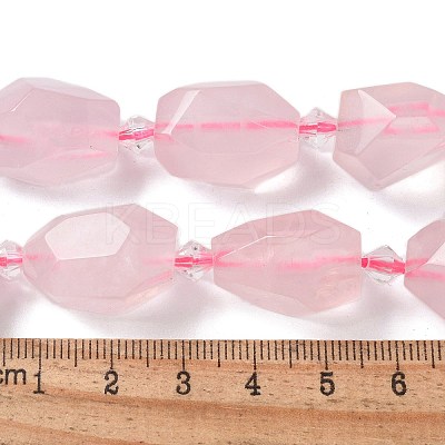 Natural Rose Quartz Beads Strands G-H095-A10-01-1