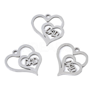 Non-Tarnish 201 Stainless Steel Pendants STAS-T044-280P-1