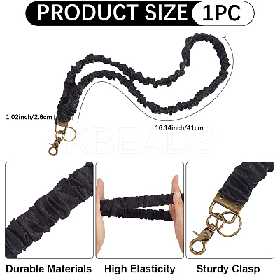 1Pc Polyester Mobile Straps HJEW-CP0001-28B-1