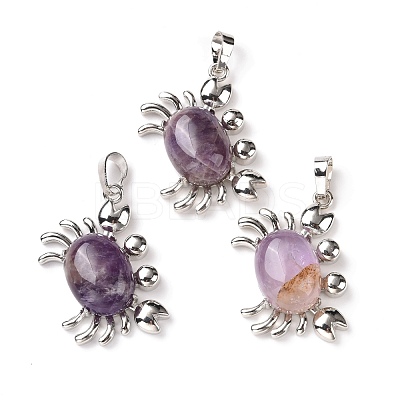 Natural Amethyst Pendants G-D469-01P-01-1