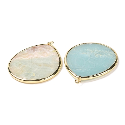 Natural Amazonite Pendants G-E526-01B-1