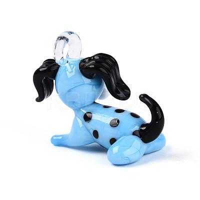 Handmade Lampwork Pendants LAMP-T025-08M-1