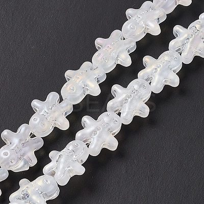 Electroplate Glass Beads GLAA-P005-M-1