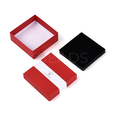 12Pcs 6 Colors Cardboard Jewelry Set Boxes CBOX-N015-05B-1