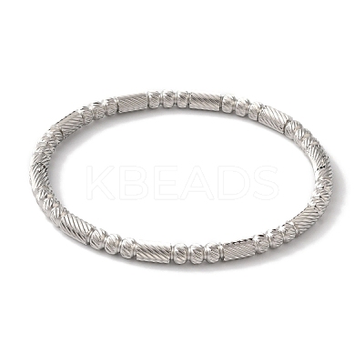 Non-Tarnish Texture 304 Stainless Steel Bangles for Women LS-BJEW-K252-02P-1