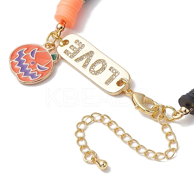 Handmade Polymer Clay Beaded Bracelets BJEW-JB10702-1
