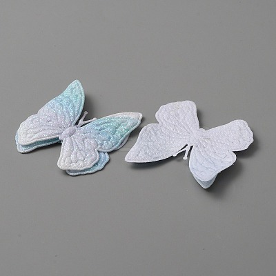 Butterfly Shape Cloth Sew on Patches Applique DIY-WH0032-89A-1