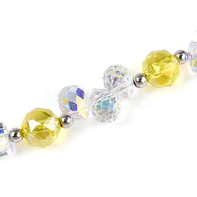 Glass and Acrylic and CCB Beads Strands MAK-T011-05F-1