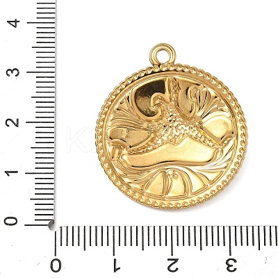 304 Stainless Steel Enamel Pendants LS-STAS-A092-01B-G-1