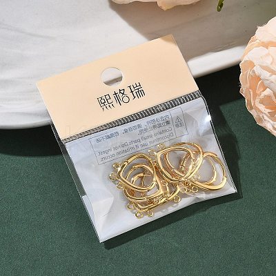 SHEGRACE Brass Hoop Earrings Findings XGR0159G-91G-1