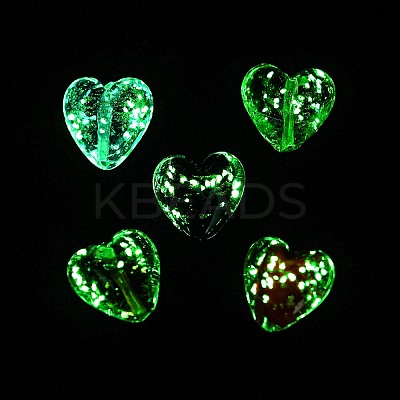 Luminous Handmade Gold Sand Lampwork Beads FOIL-B001-03-1