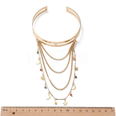 Alloy Upper Arm Bangles BJEW-S180-02G-1