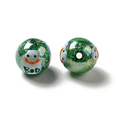 AB Color Transparent Crackle Acrylic Round Beads LS-OACR-A013-03E-1