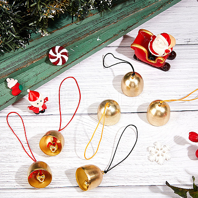 9Pcs 3 Colors Golden Tone Alloy Wind Chimes AJEW-CN0002-57-1