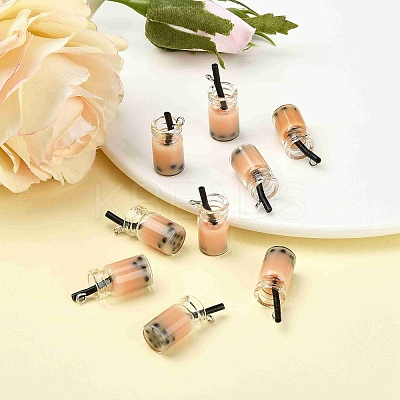 Glass Bottle Pendants CRES-N017-03B-1