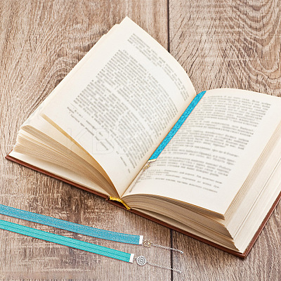 1 Set Nylon Elastic Ribbon Bookmark AJEW-FG0002-52-1