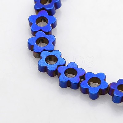 Electroplate Non-magnetic Synthetic Hematite Beads Strands G-J217C-03-1