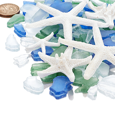 Starfish/Sea Star Opaque Resin Sea Animal Decoden Cabochons RESI-NB0002-06-1