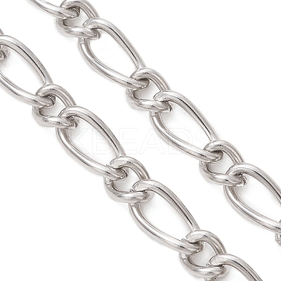 5MM 304 Stainless Steel Figaro Chains Bracelet Making AJEW-JB01517-1