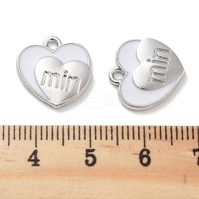 Rack Plating Alloy Enamel Pendants PALLOY-F311-10P-1