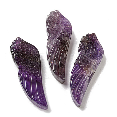 Natural Amethyst Pendants G-M417-05G-1