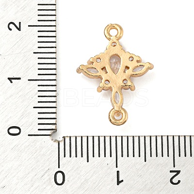 Brass Pave Clear Cubic Zirconia Connector Charms LS-ZIRC-U004-02G-02-1