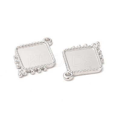 Non-Tarnish 304 Stainless Steel Pendant Cabochon Settings STAS-L268-042P-1