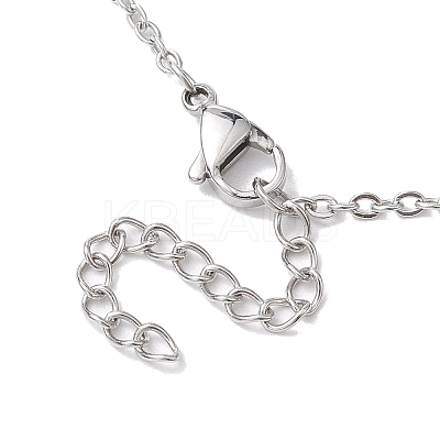Non-Tarnish Stainless Steel Macrame Pouch Empty Stone Holder for Necklace Makings NJEW-JN04825-02-1