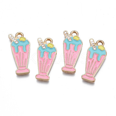 Rack Plating Alloy Enamel Pendants X-PALLOY-N172-033B-1