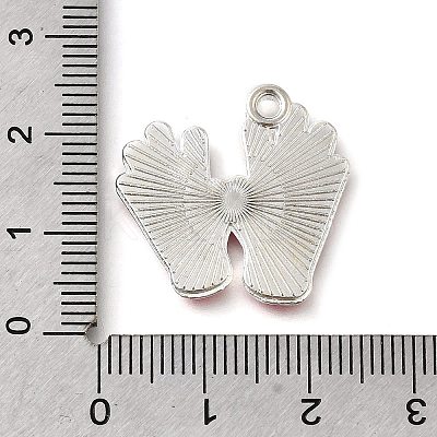 Breast Cancer Pink Awareness Ribbon Theme Alloy Enamel Pendants ENAM-C026-01E-S-1
