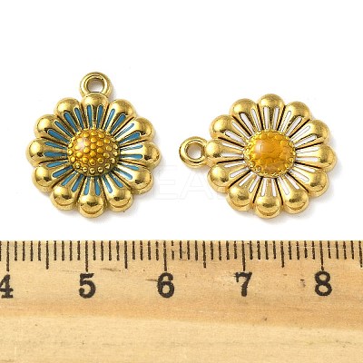 304 Stainless Steel Enamel Pendants STAS-D369-26G-1