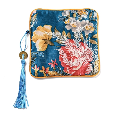 Chinese Style Floral Cloth Jewelry Storage Zipper Pouches LS-AJEW-D063-01E-1