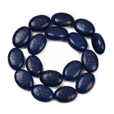 Synthetic Howlite Imitation Lapis Lazuli Beads Strands G-S393-11A-18x25-1