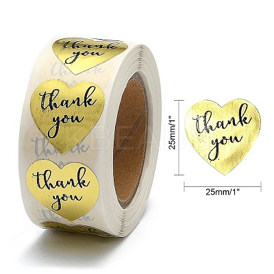 1 Inch Thank You Stickers X-DIY-G021-13C-1