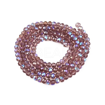 Electroplate Glass Beads Strands EGLA-A044-T2mm-L07-1