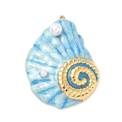 304 Stainless Steel Enamel Pendants STAS-L026-15G-1