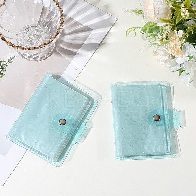 2Pcs PVC Mini Photocard Holder Book AJEW-SP0002-20A-02-1