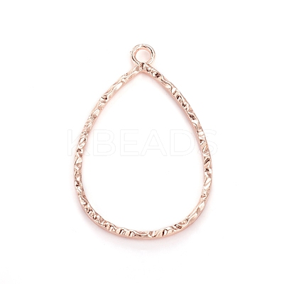 Zinc Alloy Open Back Bezel Pendants PALLOY-D009-33RG-1