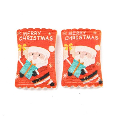 Christmas Theme Opaque Resin Decoden Cabochons CRES-B022-03C-1