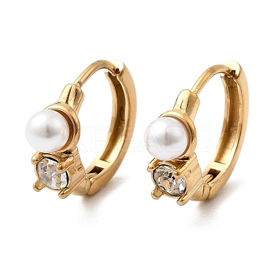 304 Stainless Steel Round Hoop Earrings EJEW-H172-01G-1