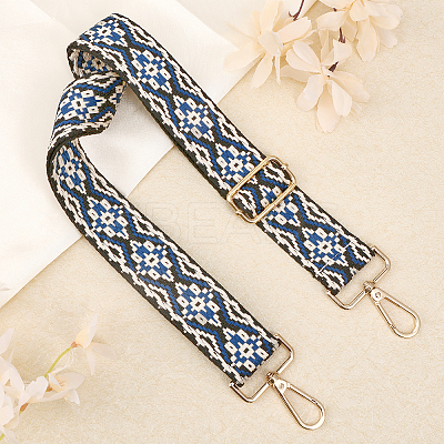 Adjustable Jacquard Weave Nylon Wide Bag Strap FIND-WH0133-16C-1