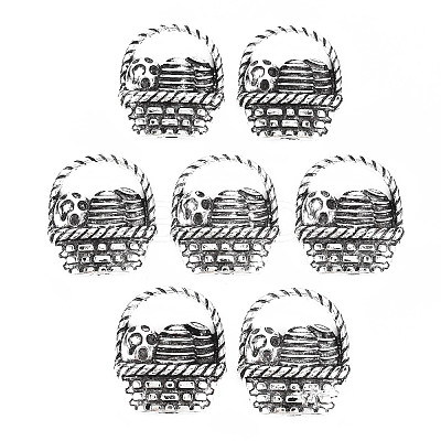Tibetan Style Alloy Pendants PALLOY-T075-137AS-RS-1