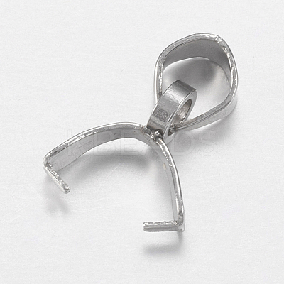 Tarnish Resistant 201 Stainless Steel Ice Pick Pinch Bails STAS-I097-041A-1