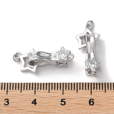 Rhodium Plated 925 Sterling Silver Fold Over Clasps LS-STER-D005-10P-1