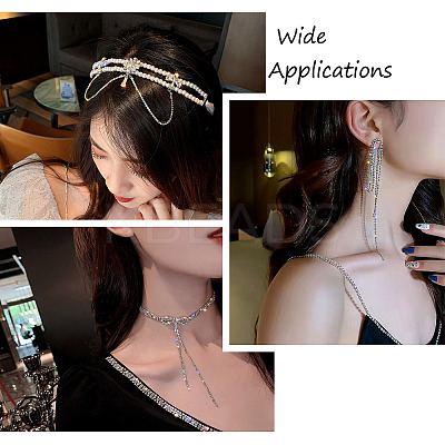 12M 12 Colors Iron Rhinestone Cup Chains CHC-CW0001-02-1