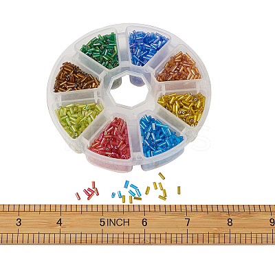 Tube Glass Bugle Beads SEED-YS0001-02-1
